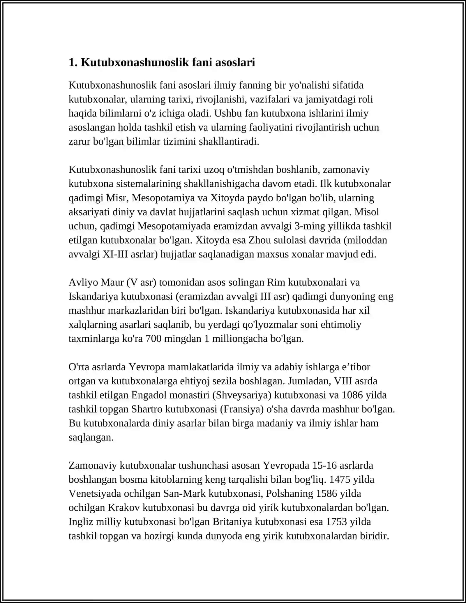 KUTUBXONASHUNOSLIK FANING METODOLOGYASI 3