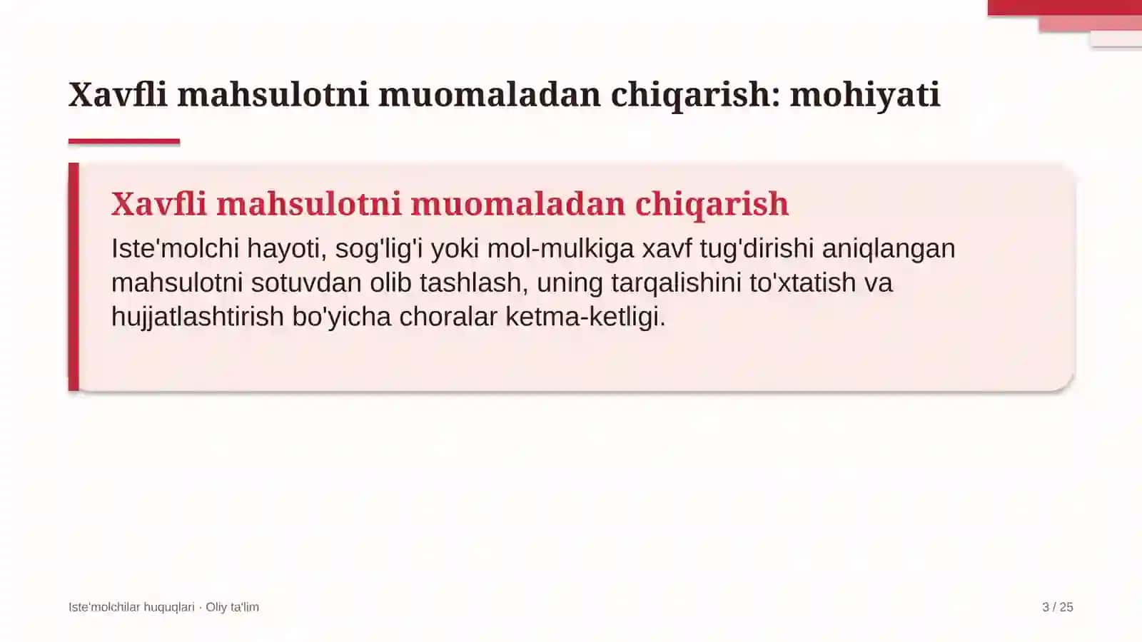 Bojsiz savdo do'konlarida xavfli mahsulotni muomaladan chiqarish tartibi 3