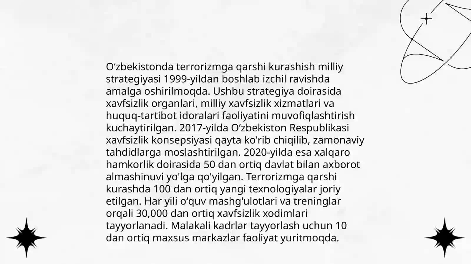 Oʻzbekistonda terarizmga qarshi kurashish 3