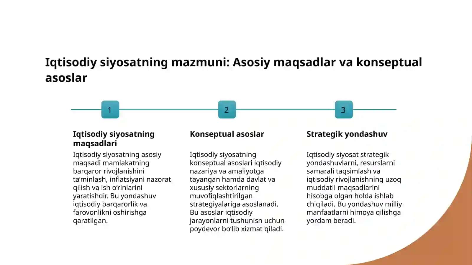 Iqtisodiy siyosatni ishlab chiqishda vositalar va cheklovlar 3