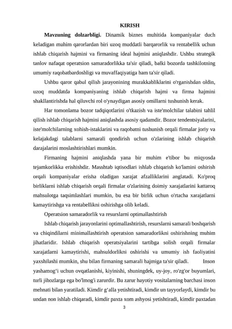 Ishlab chiqarishning iqtisodiy samaradorligiga ta’sir etuvchi omillar 3