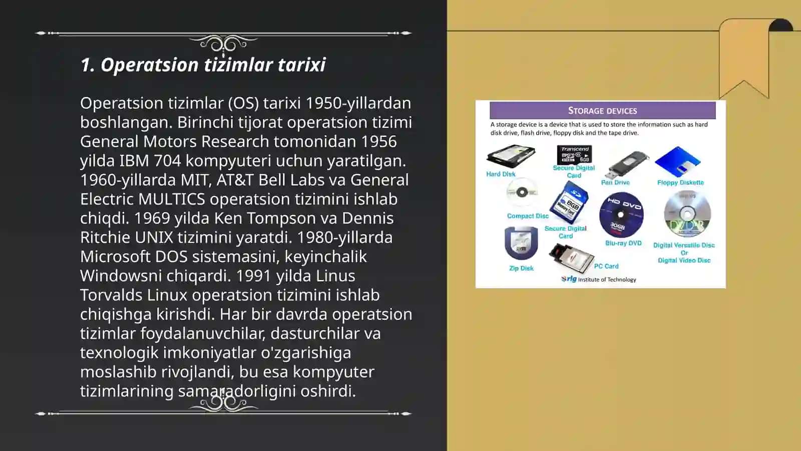 Kompyuter va mobil qurilmalar operatsion tizimlari 3