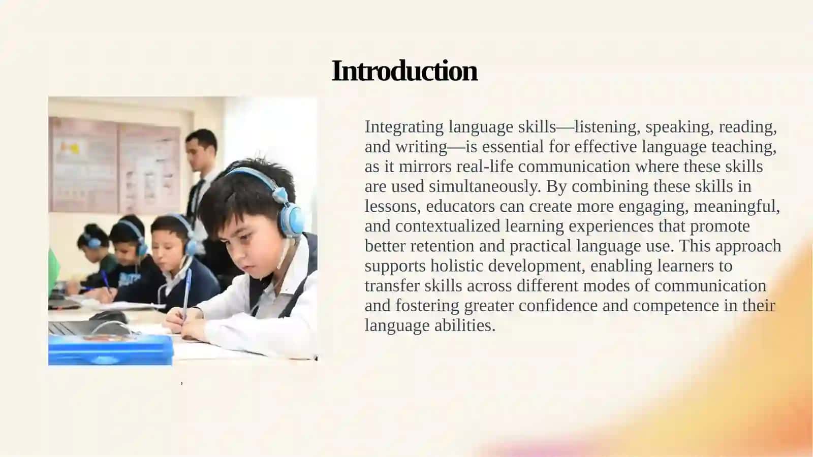 Teaching language skills integration 3