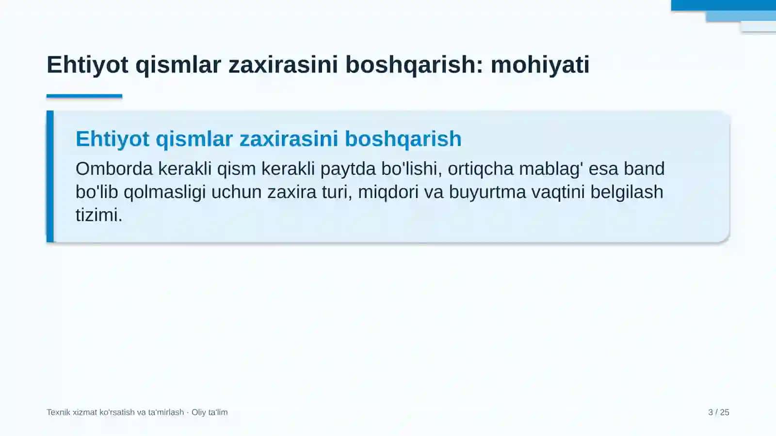 poyabzal do'konlarida ehtiyot qismlar zaxirasini boshqarish 4656 3