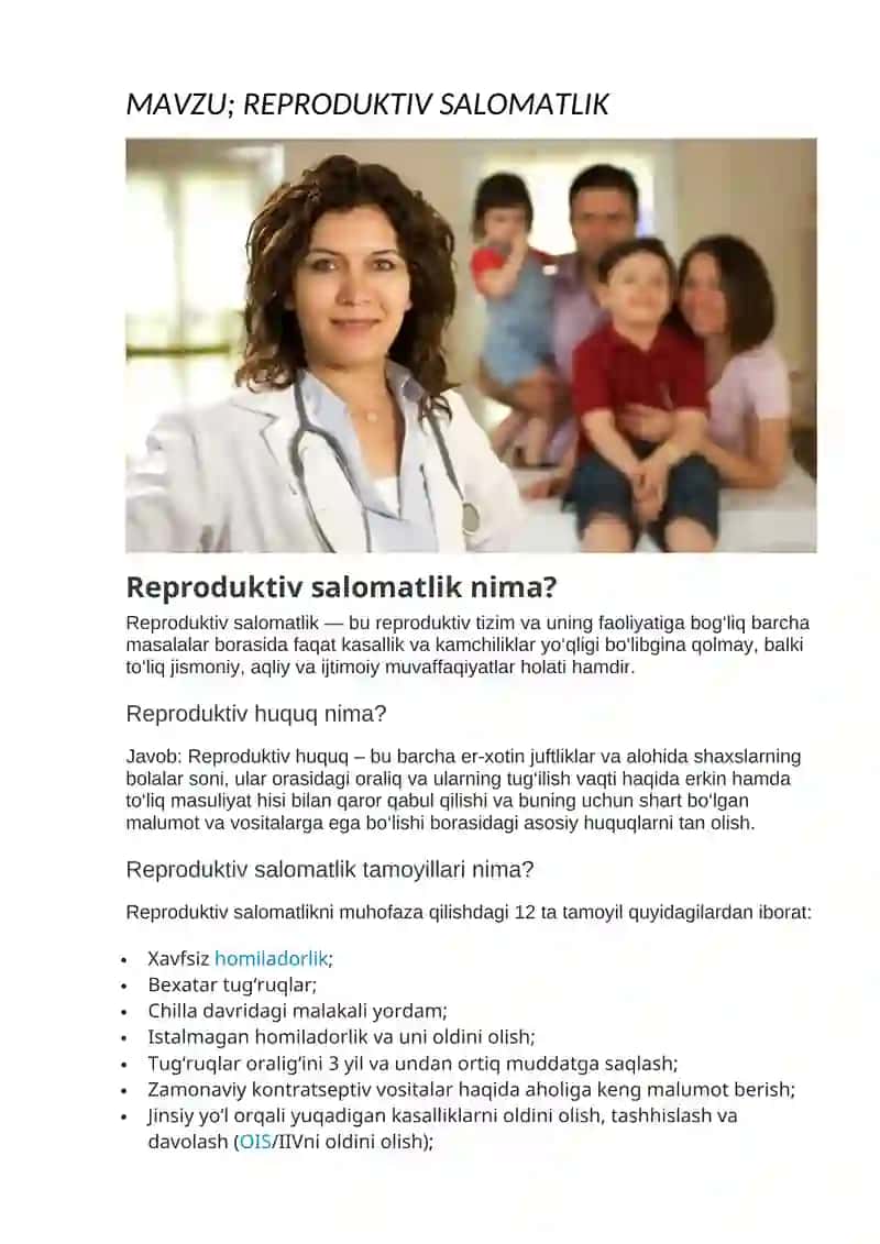 REPRODUKTIV SALOMATLIK 3