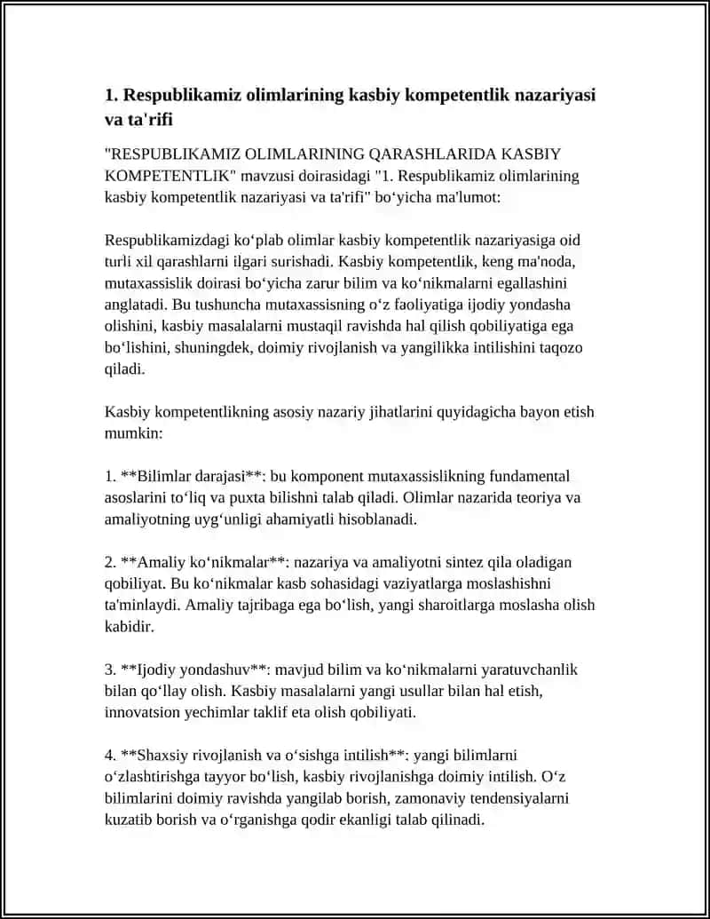 RESPUBLIKAMIZ OLIMLARINING QARASHLARIDA KASBIY KOMPETENTLIK 3