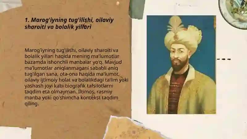 Marog'iy hayoti va ijodi 3