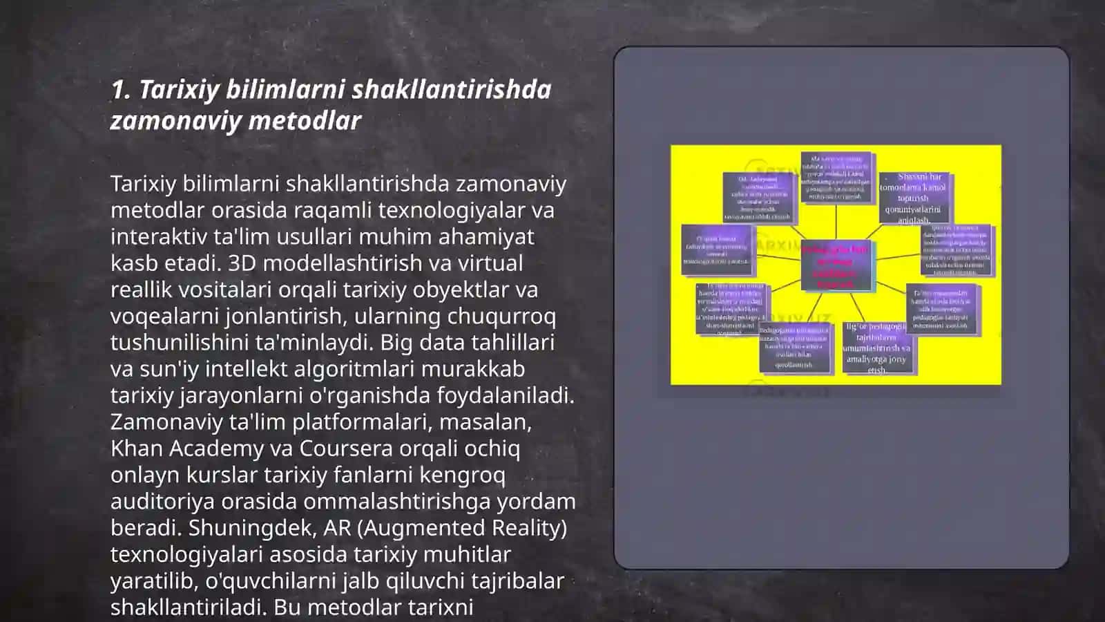 Tarixiy bilimlarni shakillantirish jarayoni va tarixiy darslarini samaradorligini oshirish yòllari 3