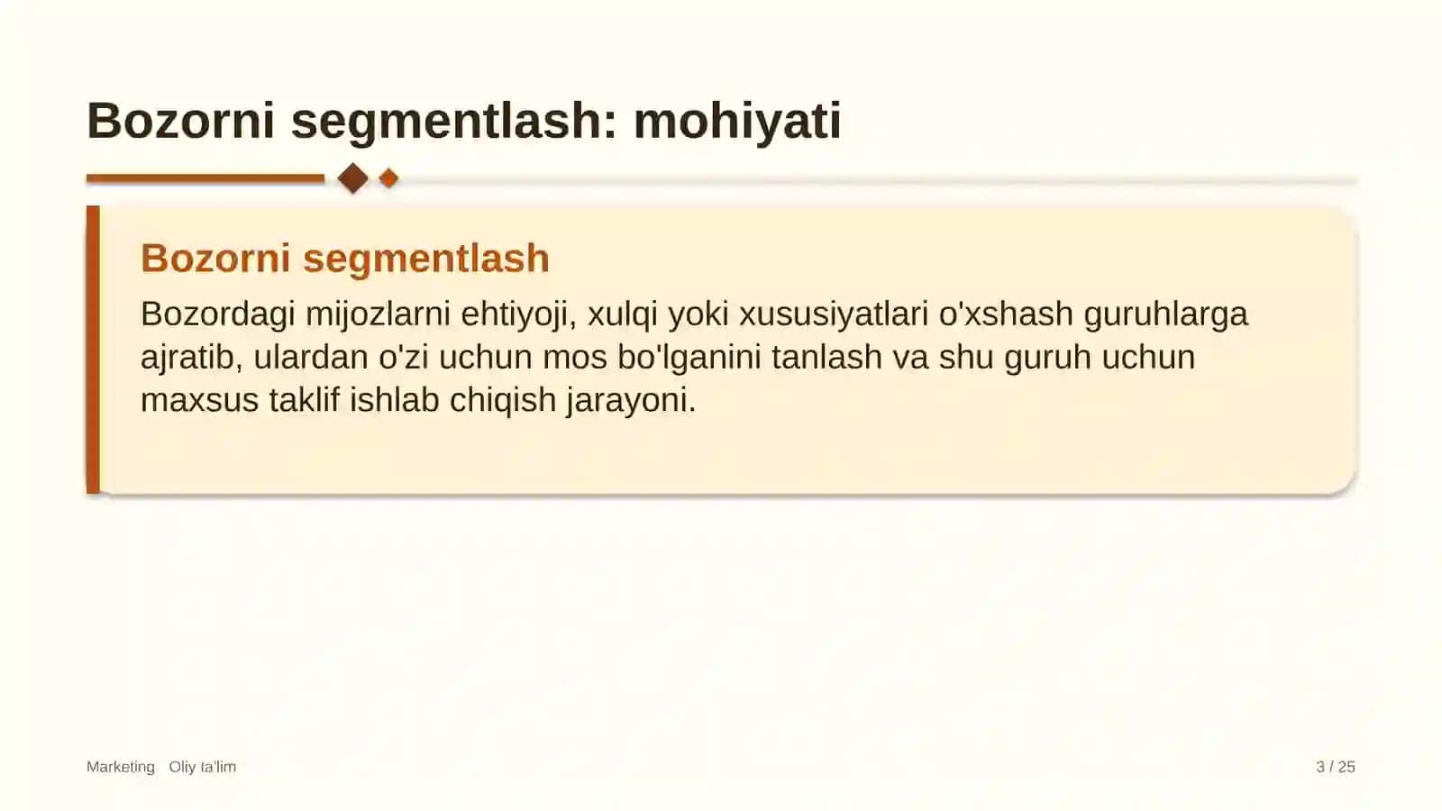 tadbirlarni tashkil etish agentliklarida bozorni segmentlash 4619 3