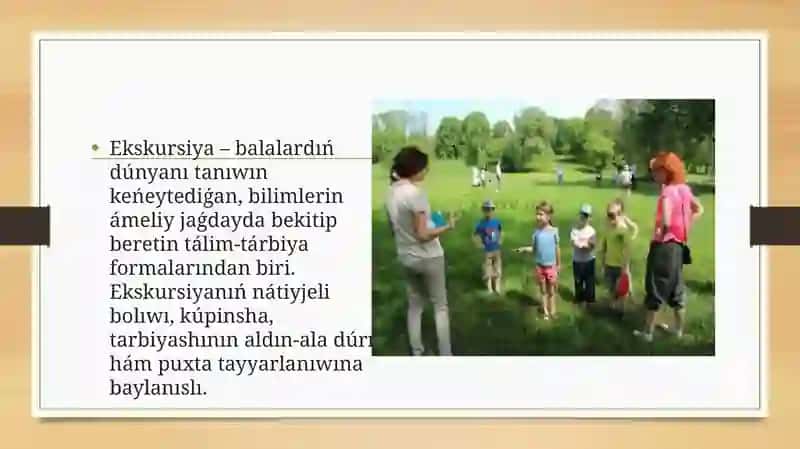 Tarbiyashinın' ekskursiyaga tayarligi 3