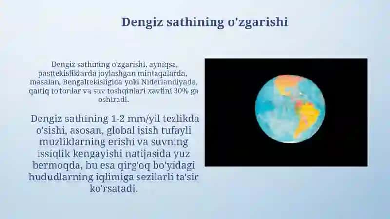Materiklar iqlimiga ta'sir kórsatuvchi omillar 3