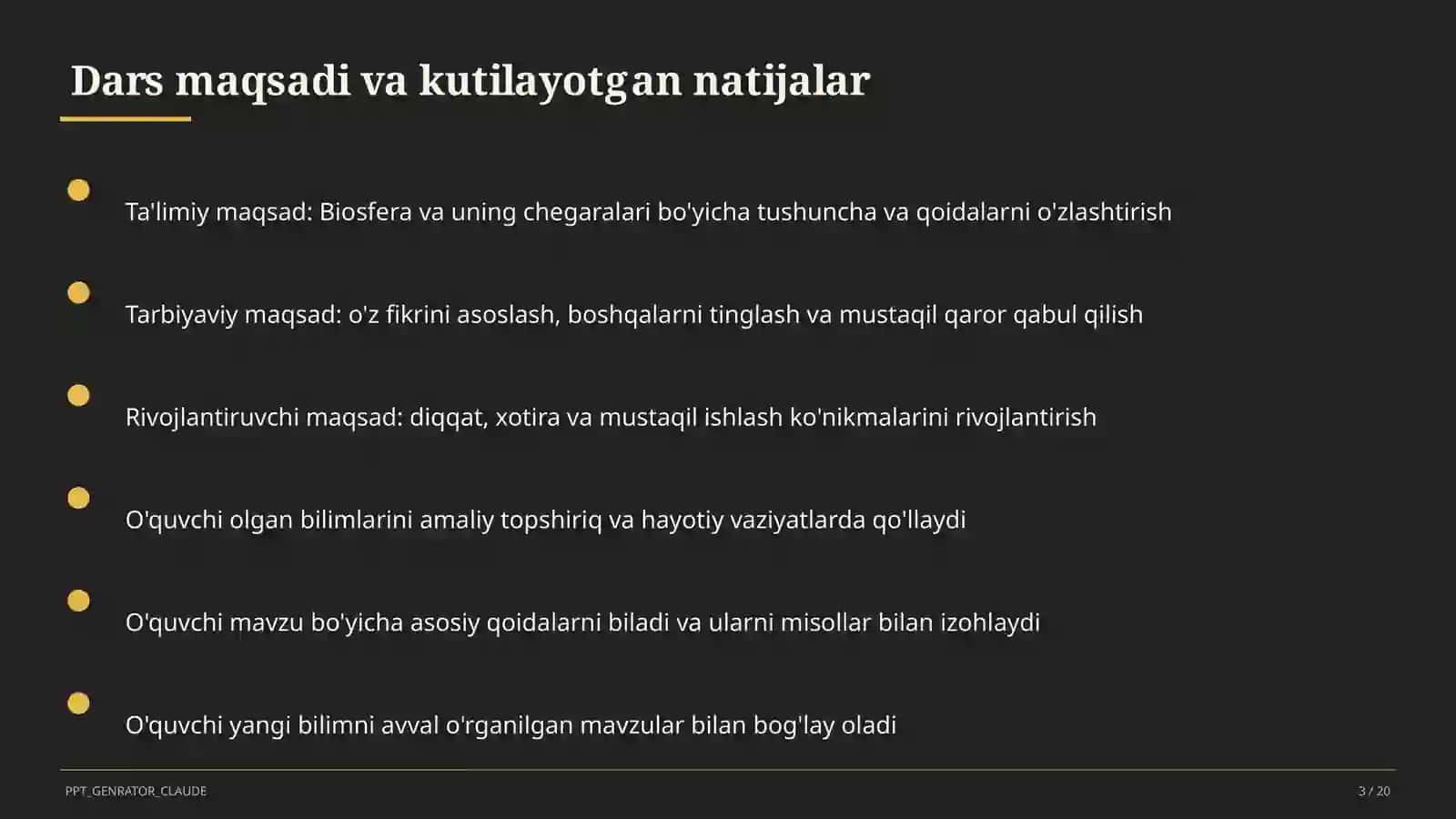 Biosfera va uning chegaralari (10-sinf) 3