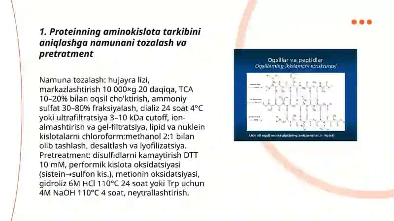 Oqsillarning aminokislota tarkibi 3