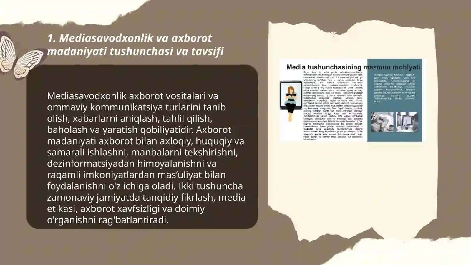 Mediasavodxonlik va axborot madaniyati fanining predmeti va mazmuni 3