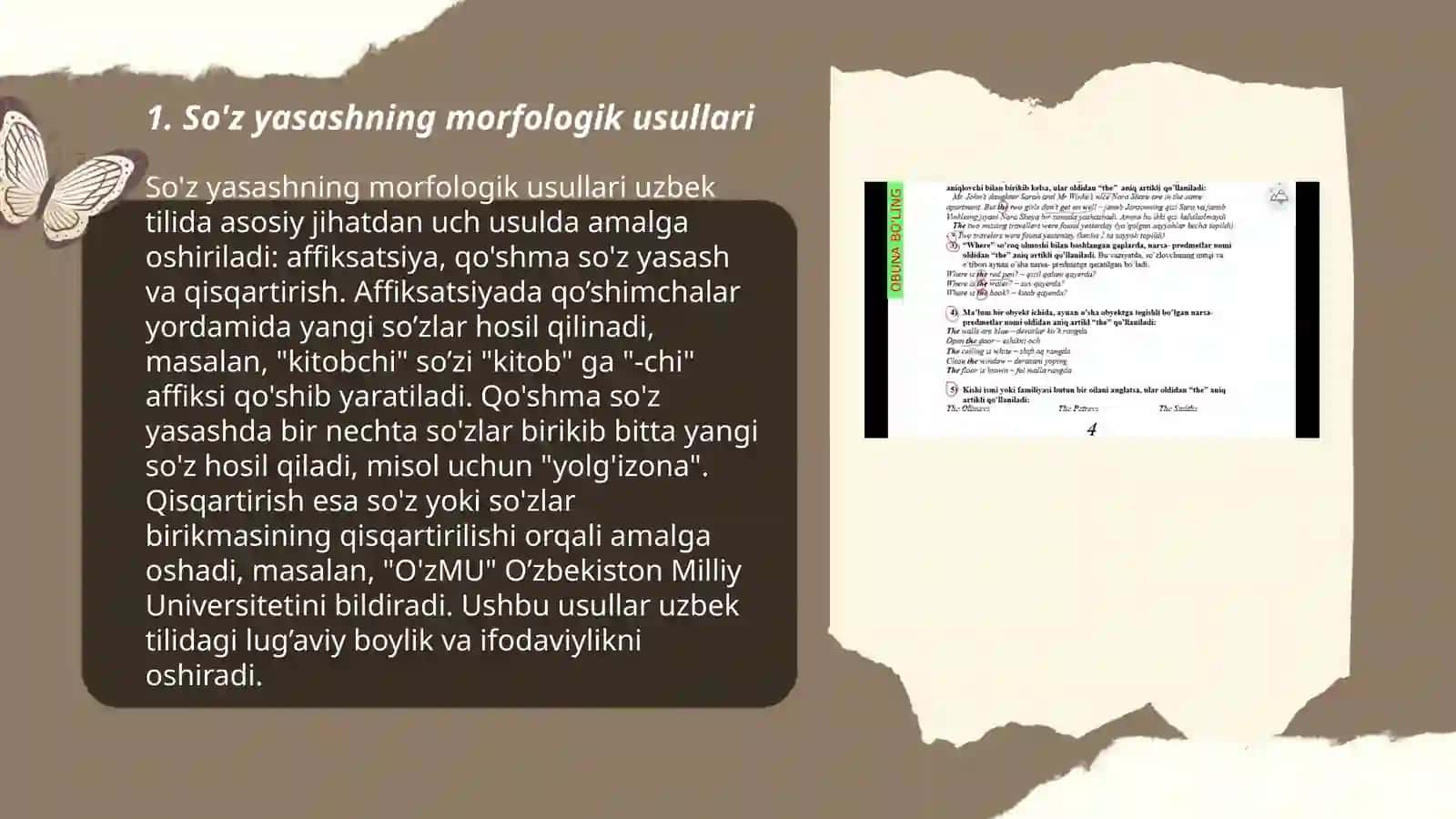 O'zbek va ingliz tillarida so'z yasash usullari 3