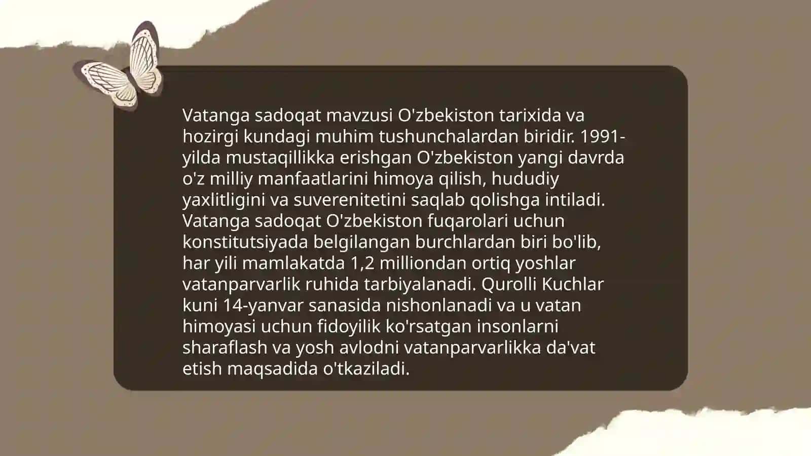 Vatanga sadoqat 3