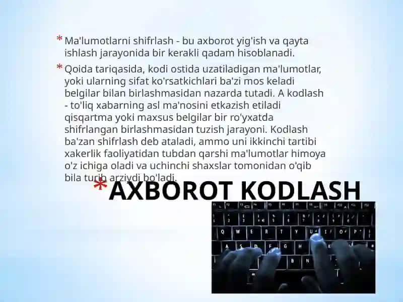 Axborot kodlash 3