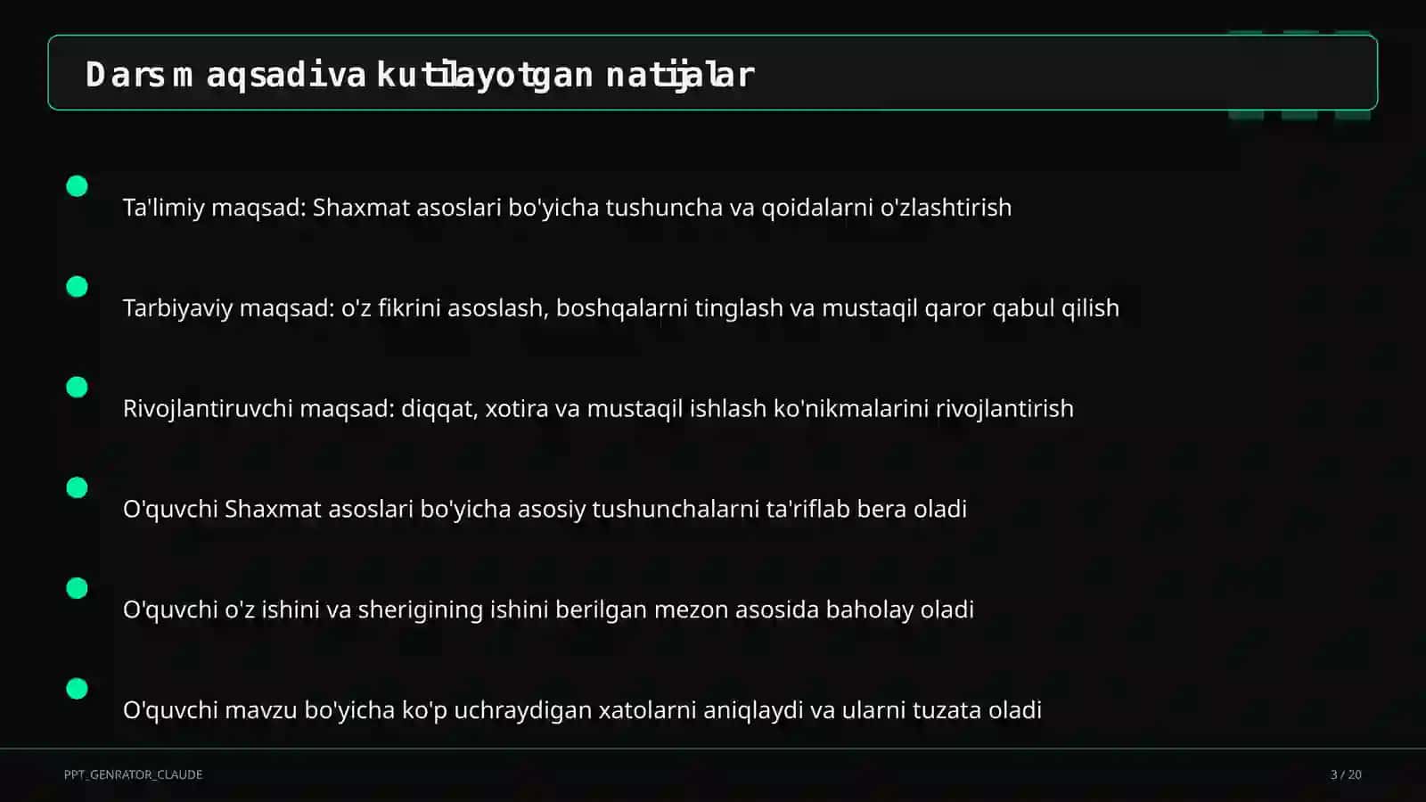 Shaxmat asoslari (4-sinf) 3