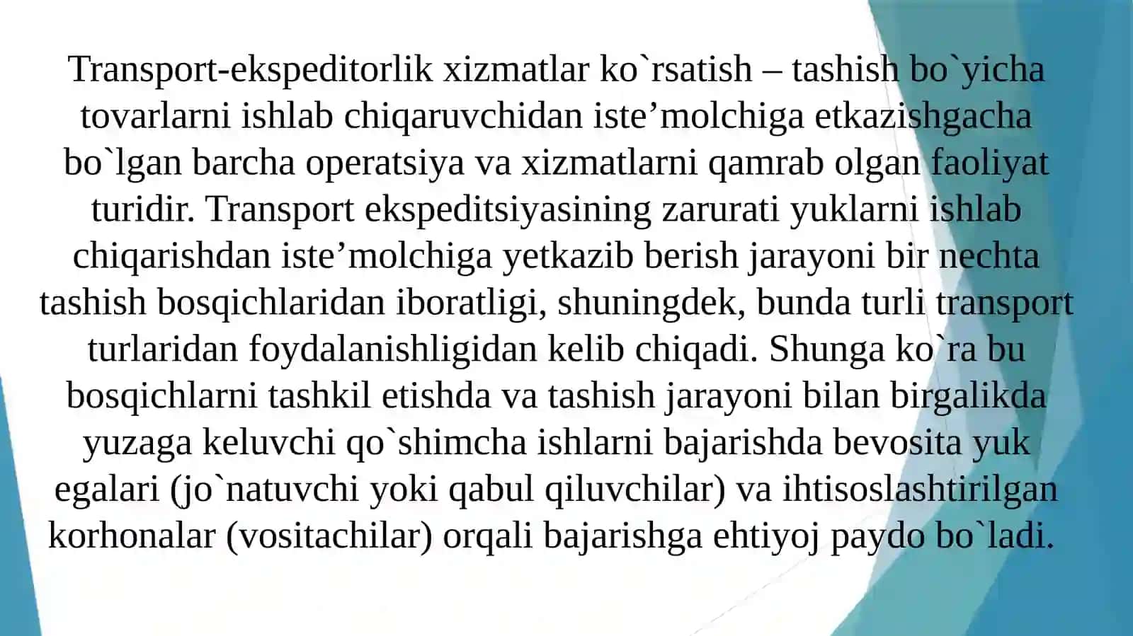 Transport va ekspeditorlik hujjatlari 3
