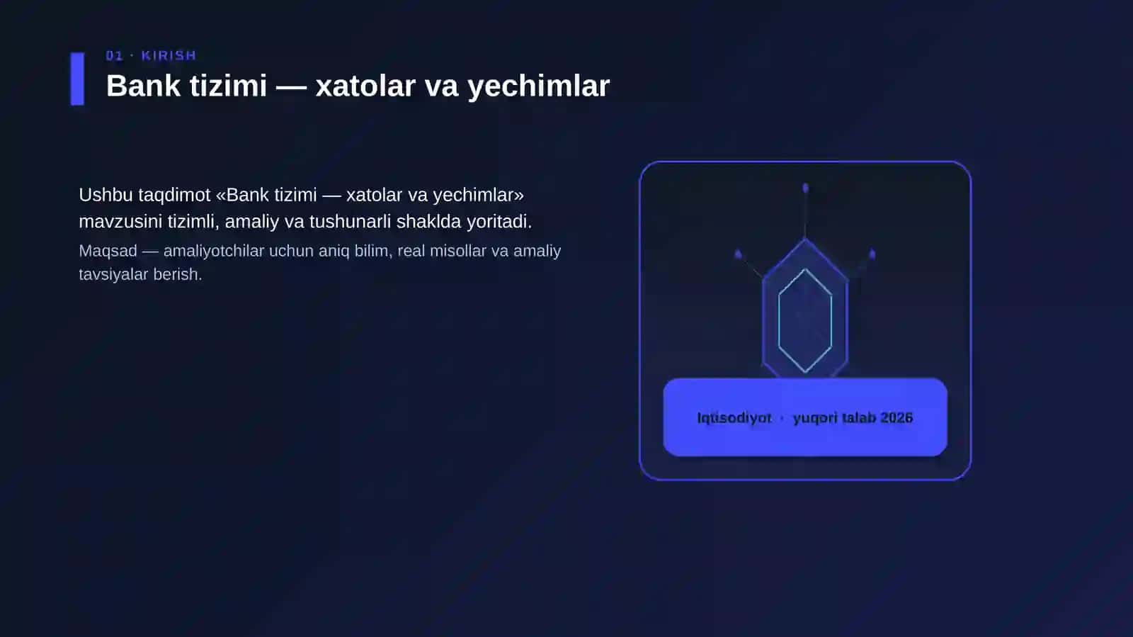 Bank tizimi - xatolar va yechimlar 3