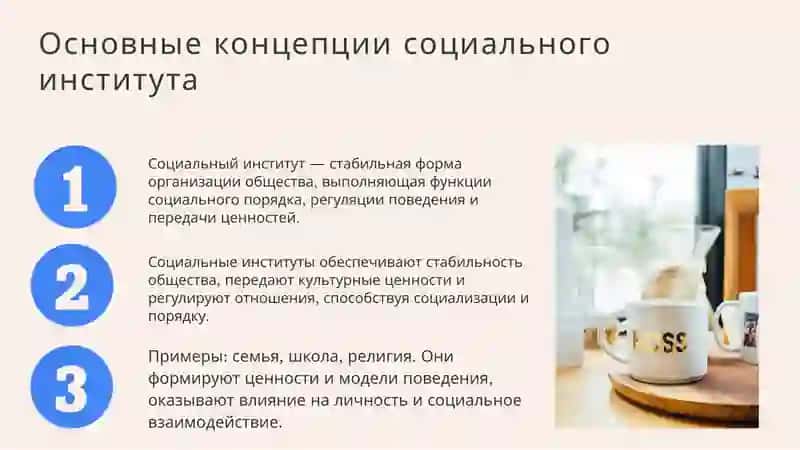 Концепция социального института 3