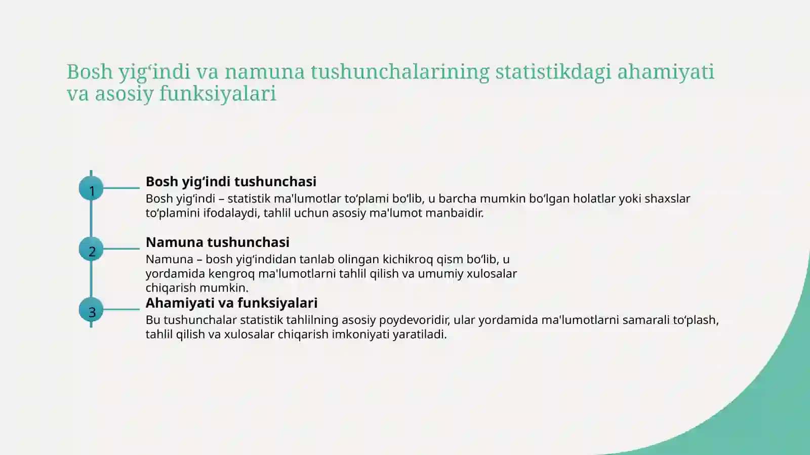 Bosh yigʻindi tushunchasi 3