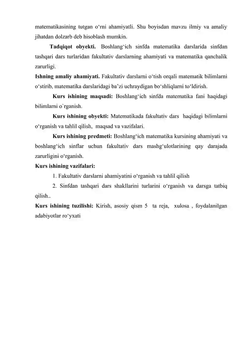 BOSHLANG‘ICH SINFLARDA MATEMATIKADAN SINFDAN TASHQARI ISHLARNI TASHKIL QILISH METODIKASI (2-SINF MISOLIDA) 3