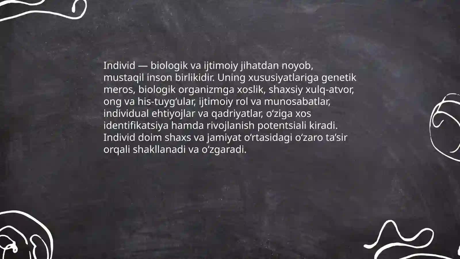 Individ sifatida inson haqida umumiy tassavurlar 3