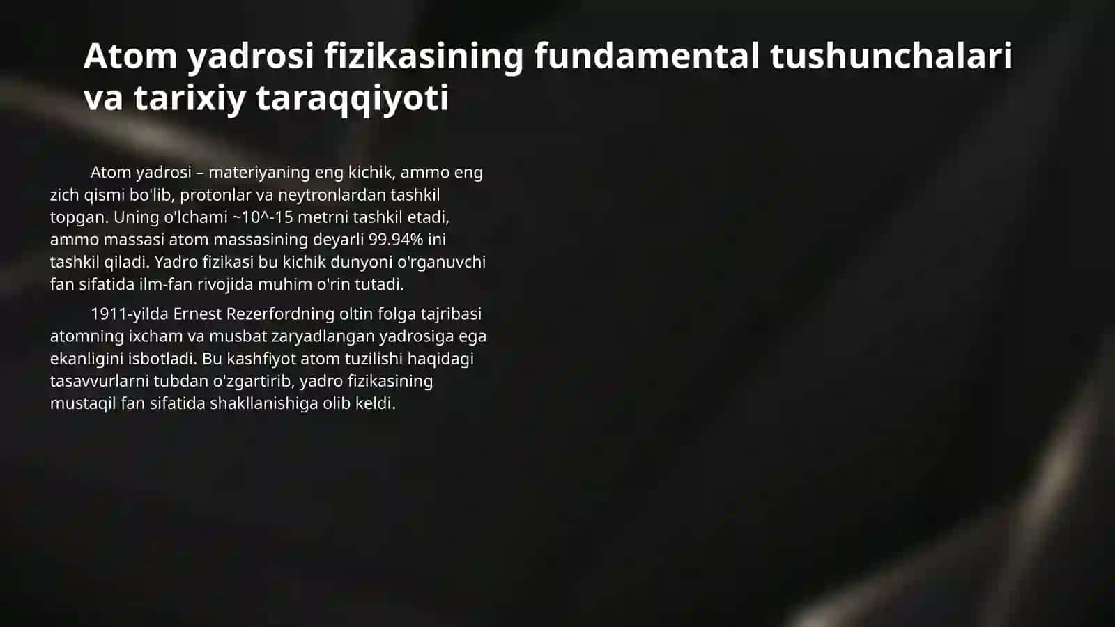 Atom yadrosi fizikasi 3