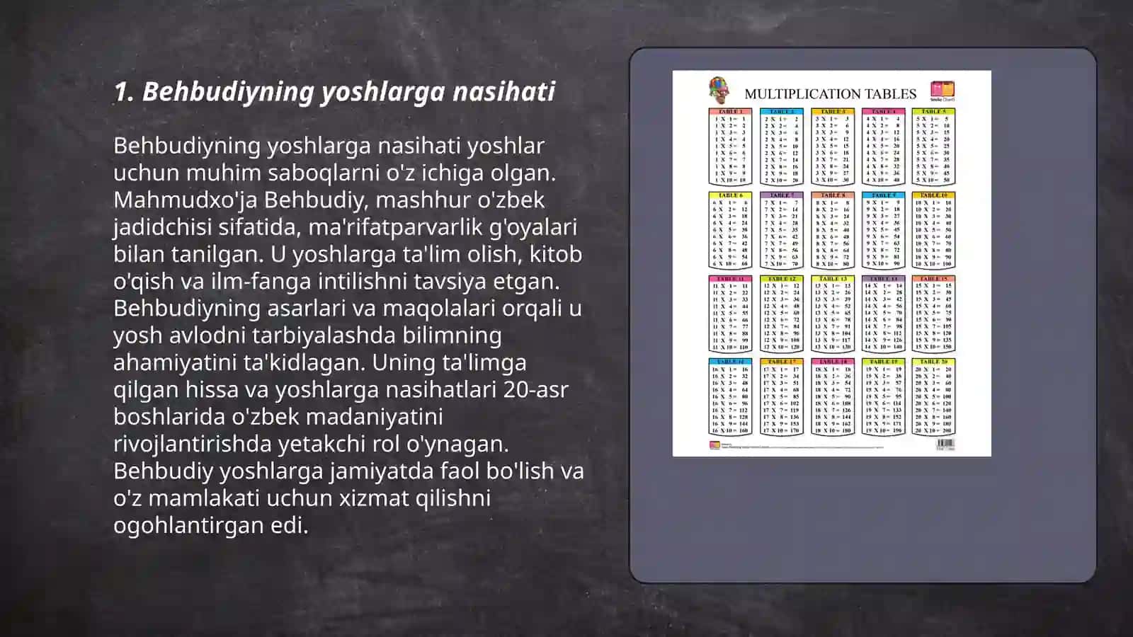Behbudiyning yoshlarga nasihati 3