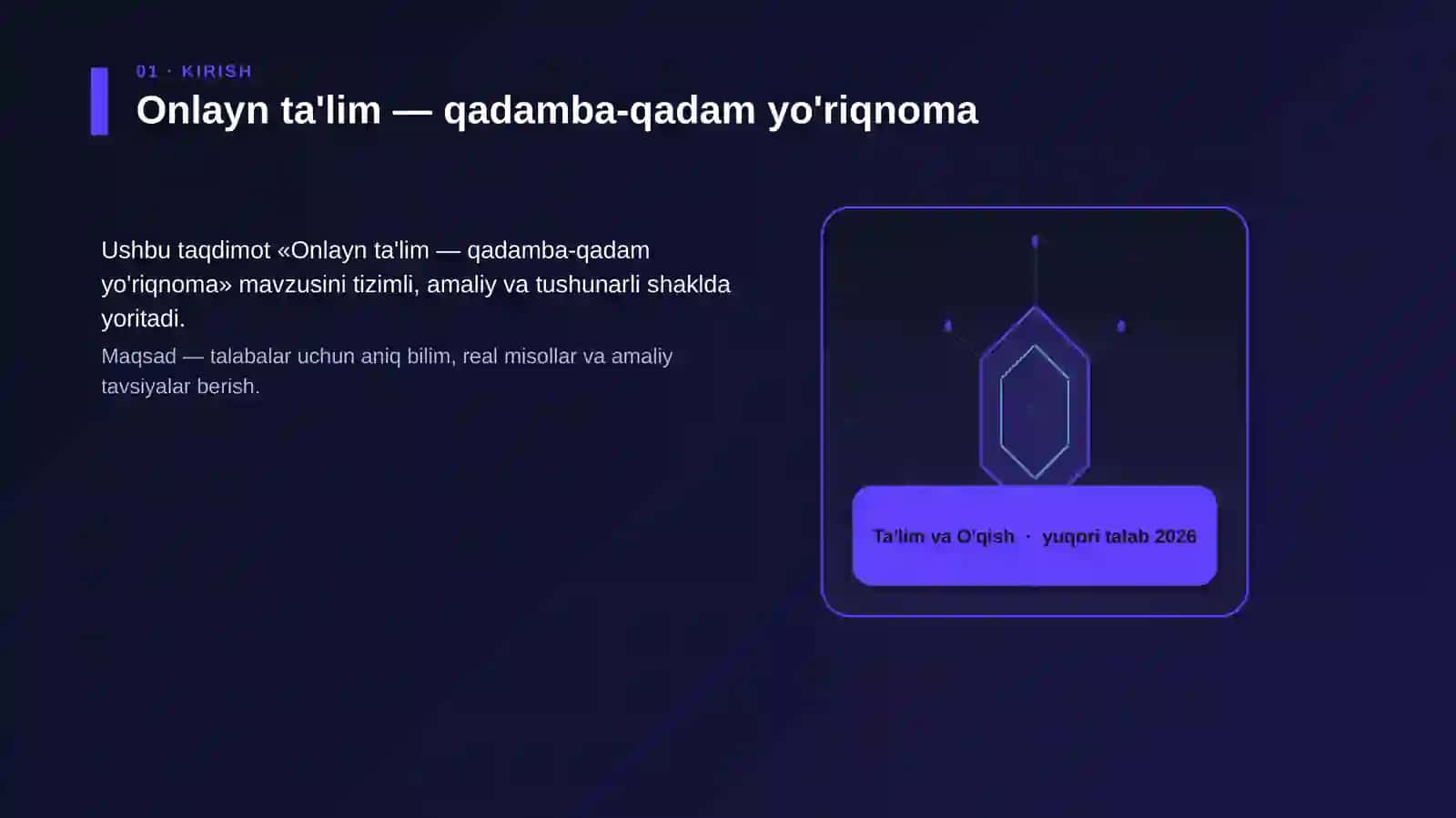 Onlayn ta'lim — qadamba-qadam yo'riqnoma 3