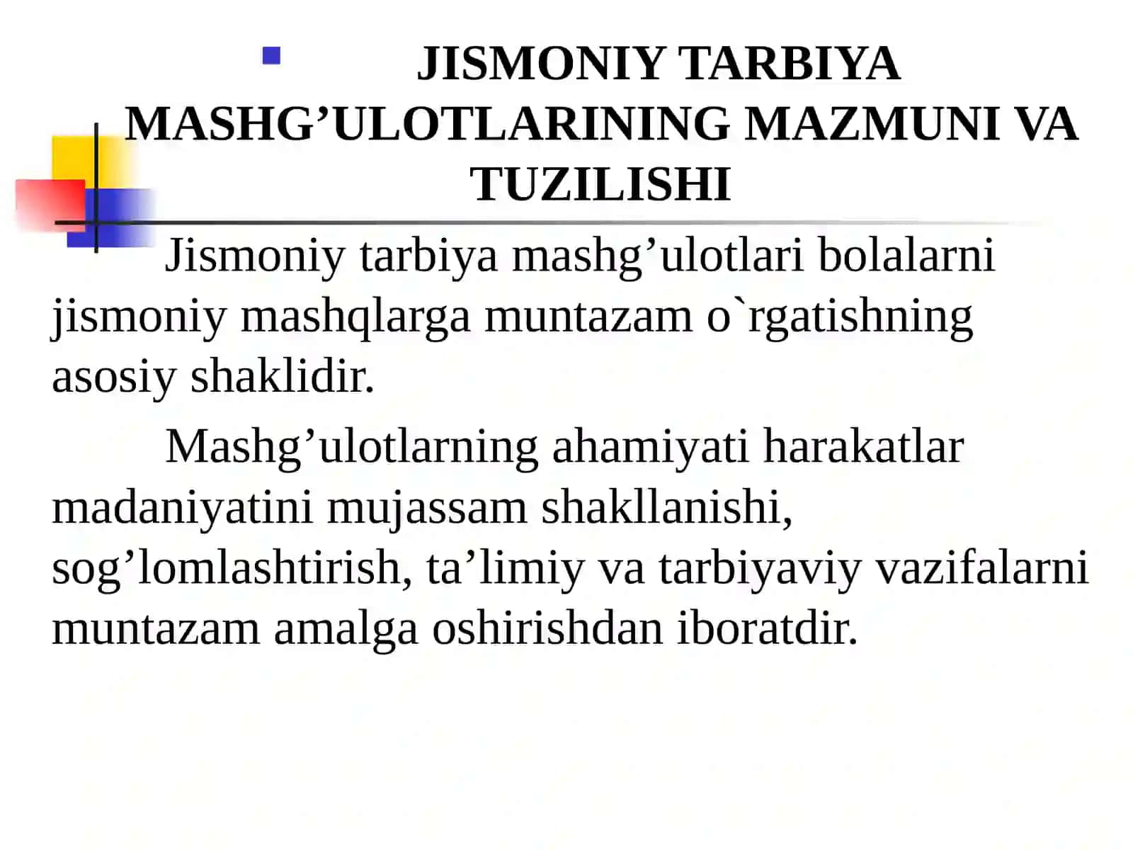 MAKTABGACHA TARBIYA MUASSASALARIDA JISMONIY TARBIYANI TASHKIL ETISH SHAKLLARI 3