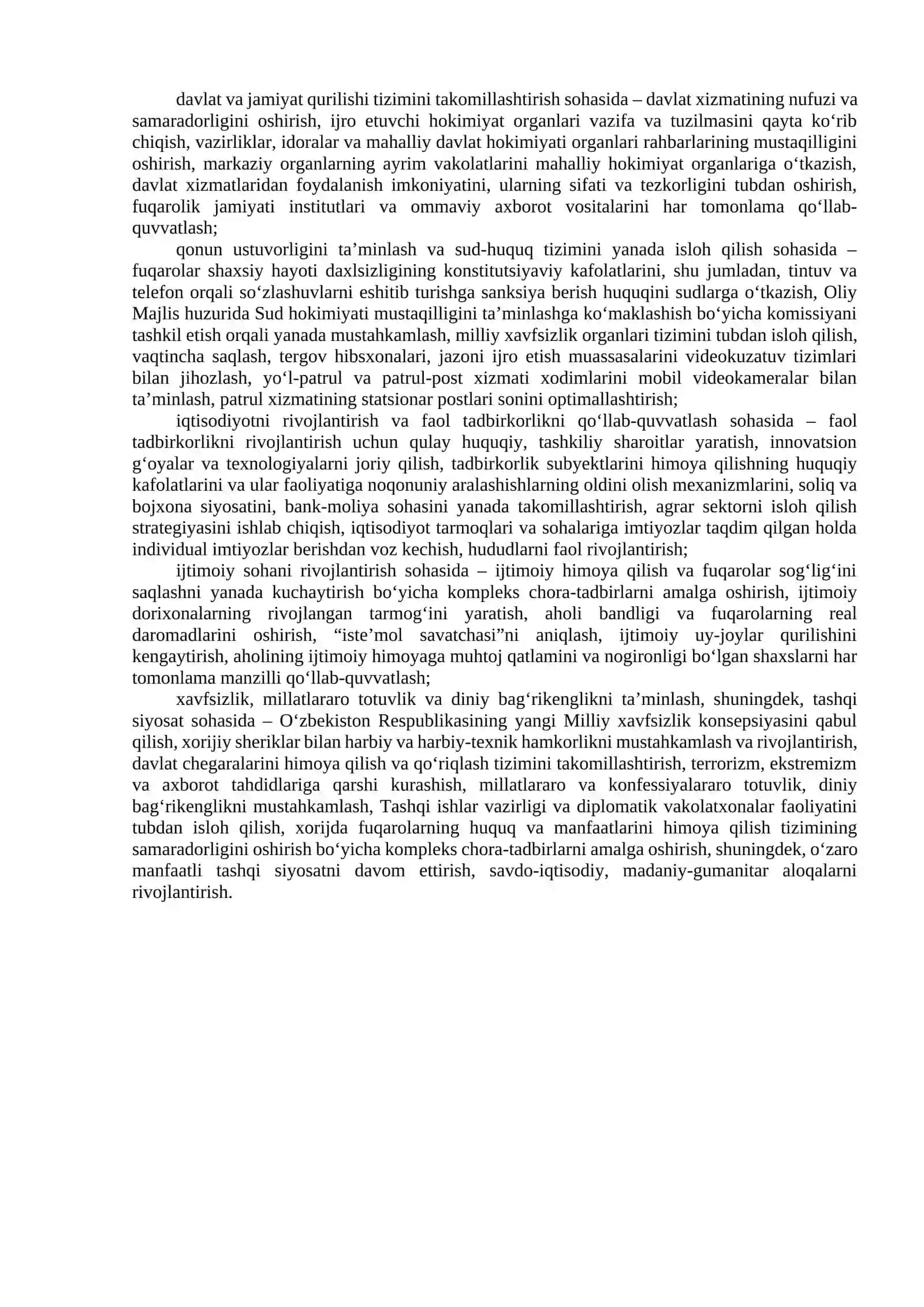 Yangi O’zbekistonda Prezident Sh.M.Mirziyoyev Rahbarligi va Tashabbusi Ostida Amalga Oshirilayotgan Ishlohlar 3