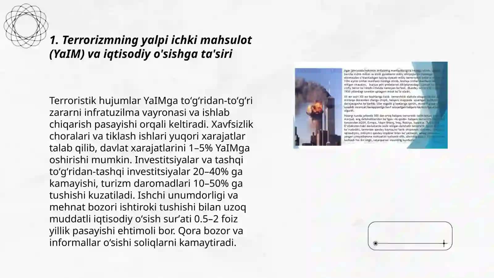 Terrorizmning iqtisodiy xavfsizlikka ta’siri 3