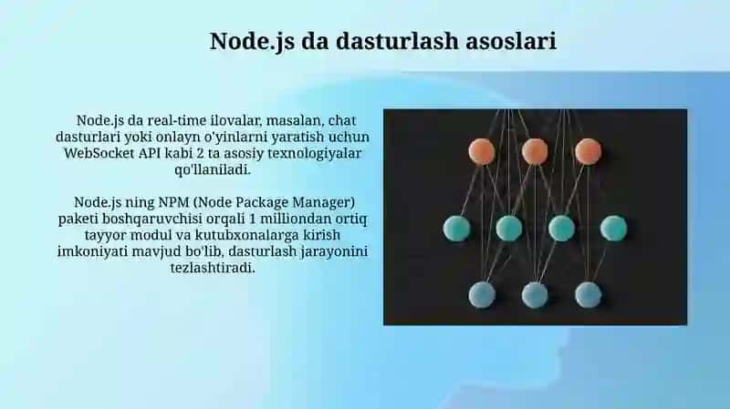Node.js da tushuncha imkoniyatlari 3