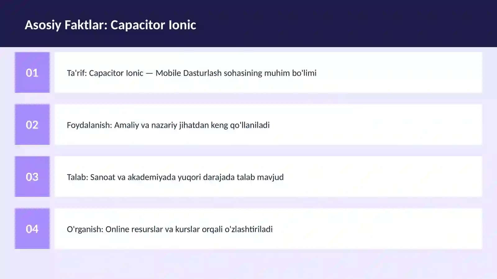 Capacitor Ionic 3