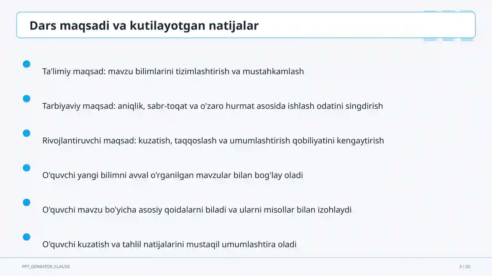 Odam organizmining tuzilishi: to'qima va organlar (8-sinf) 3
