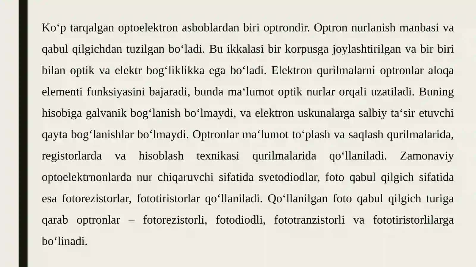 Optronlar. Optoelektron imslar 3