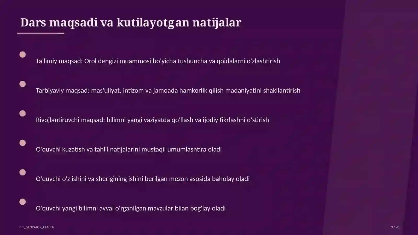 Orol dengizi muammosi (8-sinf) 3
