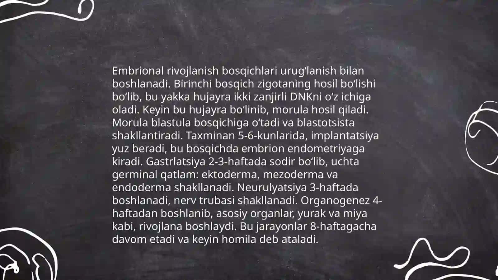 Odamlar embriologiyasi: Si asoslari 1 3