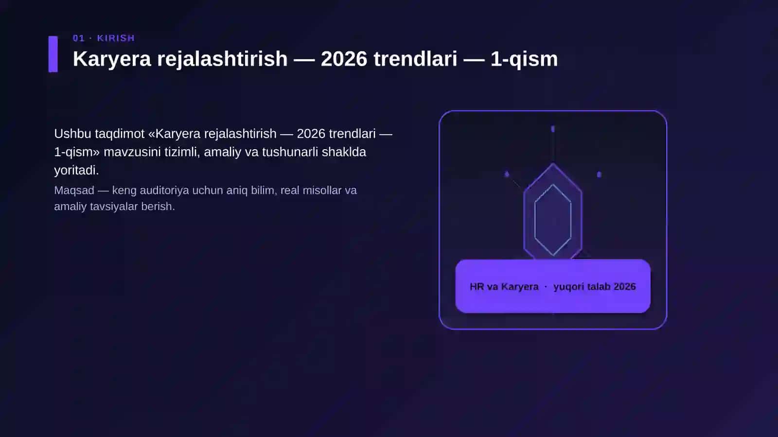 Karyera rejalashtirish — 2026 trendlari — 1-qism 3