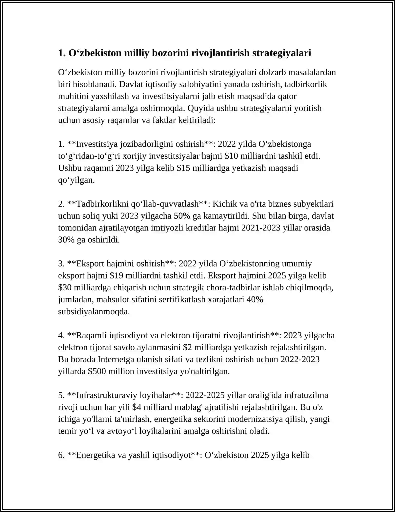 O‘ZBEKISTON MILLIY BOZORINI SHAKLLANTIRISH VAZIFALARI 3