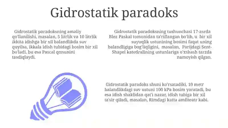 Gidrostatik paradoks 3