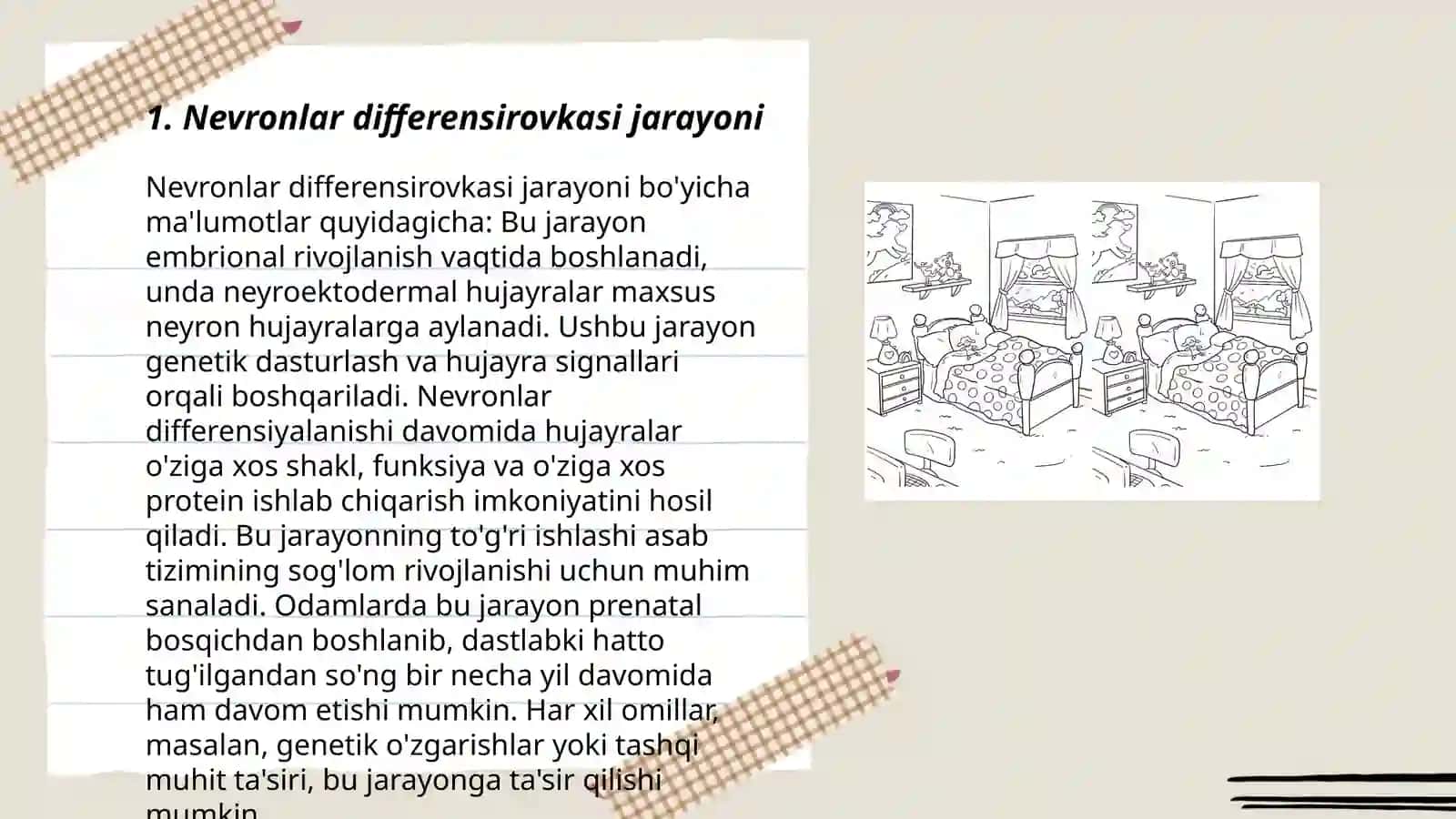 Bolalarda nevronlar differensirofkasi bollar kasaliga fanidan 3