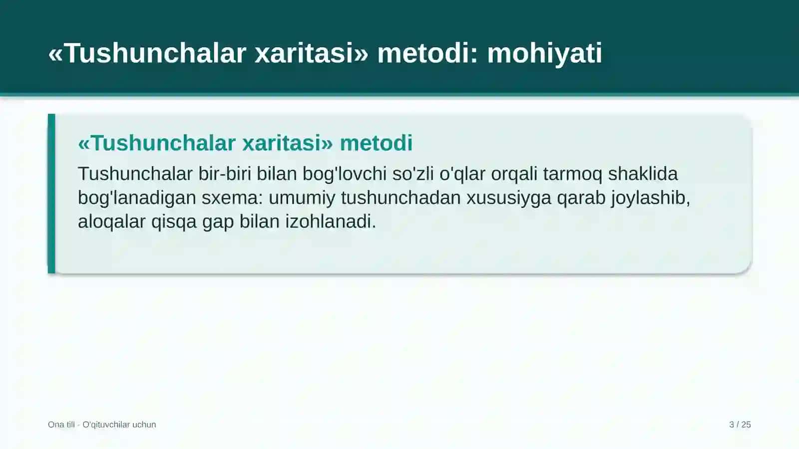 ona tili darslarida tushunchalar xaritasi metodidan foydalanish 4706 3