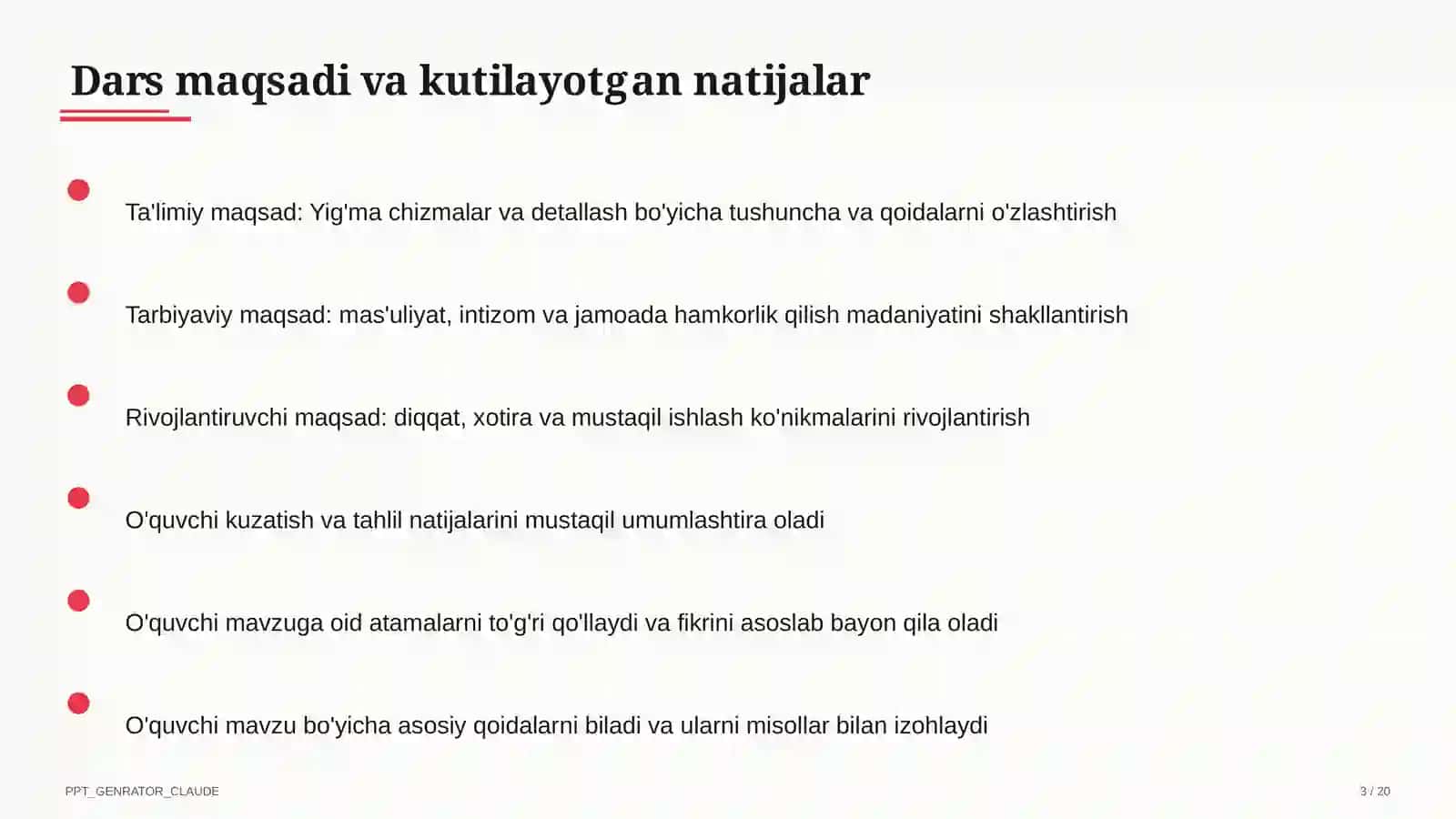 Yig'ma chizmalar va detallash (9-sinf) 3