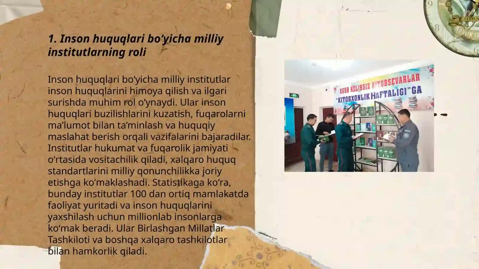 Yangi Oʻzbekistonda inson haq - huquqlari va erkinliklari kafolati yaratilishi 3
