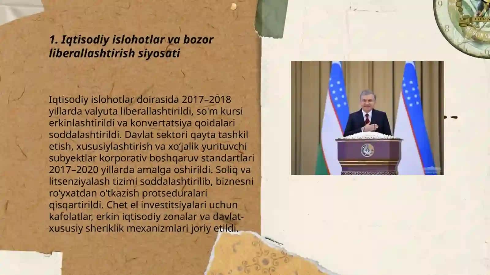 Iqtisodiy islohotlar va bozor liberallashtirish siyosati 3