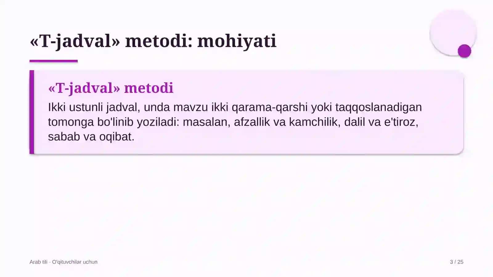 arab tili darslarida t jadval metodidan foydalanish 1708 3