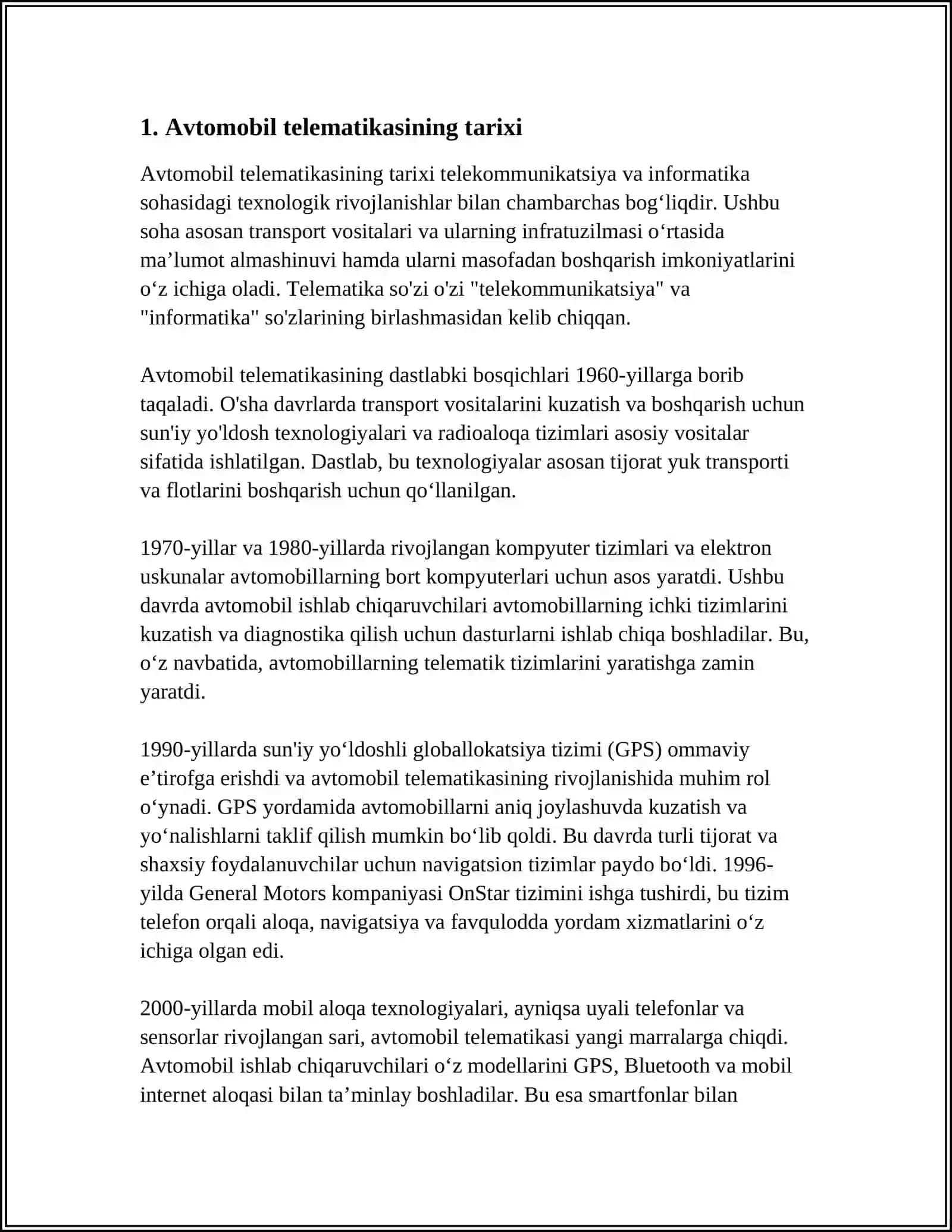 GIBRET AVTOMOBILLAR TELEMATIKA 3